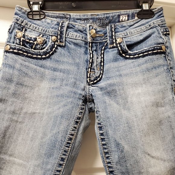 Miss Me Blue Sunny Capri Jeans Women's 27x20.5‎ - Picture 2 of 6